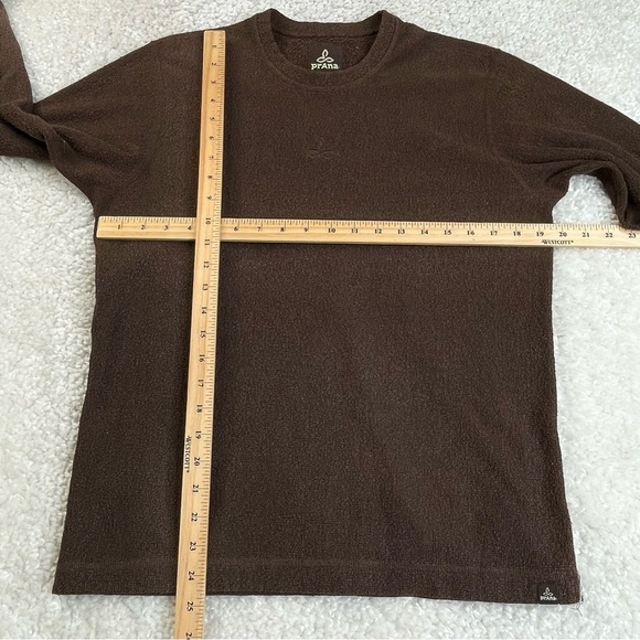 Prana Terrycloth Sweatshirt Sweater Top Warm Layer Outdoor small made in USA - Picture 8 of 8